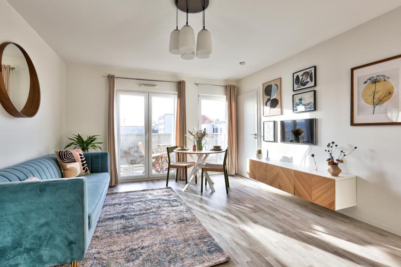 Charmant Appartement Neudorf Ouest Straßburg Exterior foto