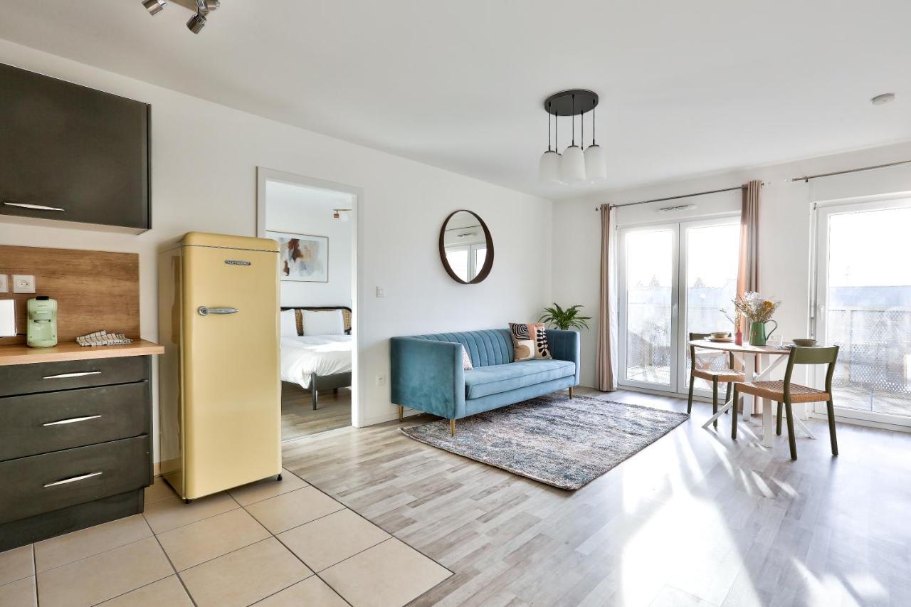 Charmant Appartement Neudorf Ouest Straßburg Exterior foto